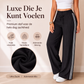Wijde broek met trekkoord voor dames