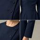 Elegante asymmetrische eenrijig geknoopte jurk voor dames