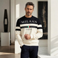 ✨ Heren Sweatshirt met Milano Italia Print – Modieuze Casual Trui met Stoere Italiaanse Uitstraling 👕