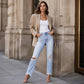 Vintage gescheurde jeans voor dames