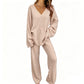 Zachte Lounge Set met V-Hals