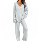 Zachte Lounge Set met V-Hals