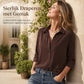 Stijlvolle casual damesblouse met lange mouwen en knoopsluiting