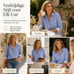 Stijlvolle casual damesblouse met lange mouwen en knoopsluiting