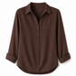 Stijlvolle casual damesblouse met lange mouwen en knoopsluiting