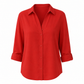 Stijlvolle casual damesblouse met lange mouwen en knoopsluiting