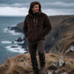 Warme gebreide kabelhoodie voor heren voor de winter