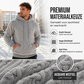 Warme gebreide kabelhoodie voor heren voor de winter