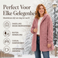 Dames winterse gezellige jas met capuchon