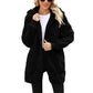 Dames winterse gezellige jas met capuchon