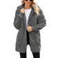 Dames winterse gezellige jas met capuchon