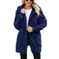 Dames winterse gezellige jas met capuchon