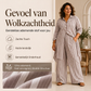 Dames Gestreept Lang Shirt & Wijde Broek Set