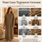 Dames warme pluche lange nachthemd