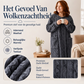 Dames warme pluche lange nachthemd