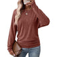✨ Nieuwe Collectie — Dames casual losvallende rondhals trui met batwing‑mouwen