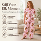 🔥Gratis verzending✈️Dames 3-Delige Pyjamaset met Hooglander Koe Print – Zachte Warme Nachtkleding voor Comfortabele Avonden