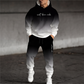 Bedrukte hoodie en joggingbroek set voor heren