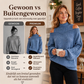 Dames geborduurde mock neck trui