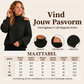 Dames geborduurde mock neck trui
