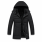 🔥Gratis verzending✈️Halflange Heren Winterjas met Dikke Voering – Zakelijke & Casual Katoenen Jas voor Comfort en Warmte