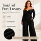 Chique jumpsuit met pailletten en blote schouders voor dames
