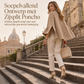 🔥Gratis verzending✈️Dames Gebreide Cape Poncho Trui met Knopen – Elegante Laagjeslook, Zacht Comfort & Tijdloze Stijl