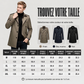 Manteau tranchant mi-long pour homme avec doublure amovible