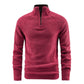 Warm herensweatshirt van polar fleece met opstaande kraag