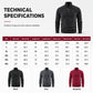 Warm herensweatshirt van polar fleece met opstaande kraag