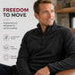 Warm herensweatshirt van polar fleece met opstaande kraag