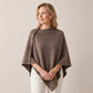 🧶Dames Zachte Gebreide Poncho Sjaal, Losse Draagbare Gebreide Shawl✨