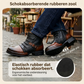 Tweekleurige enkelboots met rits voor heren