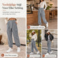 Corduroy cargo jogger met elastische taille