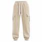Corduroy cargo jogger met elastische taille