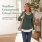🔥Populair product ！✨Nep tweedelig gelaagde gebreide top, casual tuniek shirt met V-hals