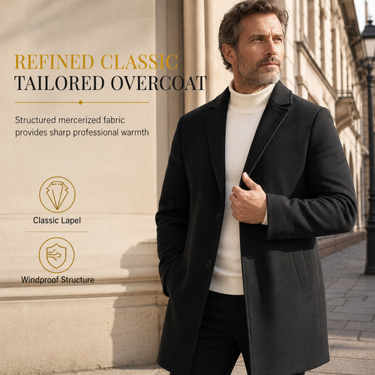🔥Gratis verzending✈️Klassieke enkelrijige trenchcoat voor heren, zakelijk casual premium windjack