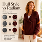 Chique asymmetrisch vest met ritssluiting voor dames