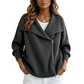 Chique asymmetrisch vest met ritssluiting voor dames
