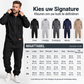 Casual gezellige thermische jumpsuit met capuchon voor heren