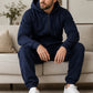 Casual gezellige thermische jumpsuit met capuchon voor heren