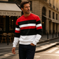 Heren Casual Ronde Hals Gestreept Sweatshirt