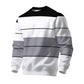Heren Casual Ronde Hals Gestreept Sweatshirt
