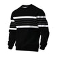 Heren Casual Ronde Hals Gestreept Sweatshirt