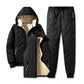 Winterjas met capuchon en gevoerd voor heren, inclusief broek