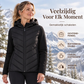 Dames Hooded Patchwork Gewatteerd Jack