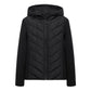Dames Hooded Patchwork Gewatteerd Jack