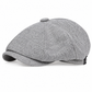 Vintage Britse stijl Newsboy-cap voor heren en dames Klassieke casual platte cap Octagonaal beret-hoed