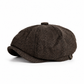 Vintage Britse stijl Newsboy-cap voor heren en dames Klassieke casual platte cap Octagonaal beret-hoed