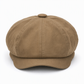 Vintage Britse stijl Newsboy-cap voor heren en dames Klassieke casual platte cap Octagonaal beret-hoed